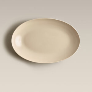 Oval Low Ceramic Serving Bowl 134 oz
