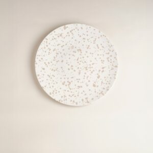 Splatter Ceramic Oval Serving Platter 13.5 Inch