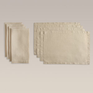 Everyday Linen Napkin and Placemat Set 18 Inch