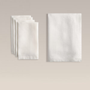 Everyday Linen Napkin and Tablecloth Set 18 Inch
