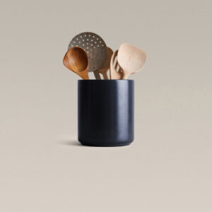 Large Ceramic Countertop Utensil Crock 6 Inch